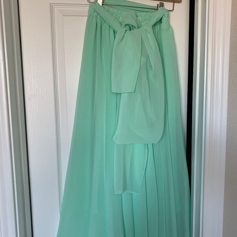 Tulle maxi skirt